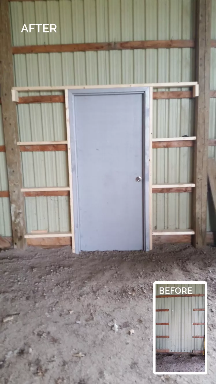 Entry Door - Garage doors before & after